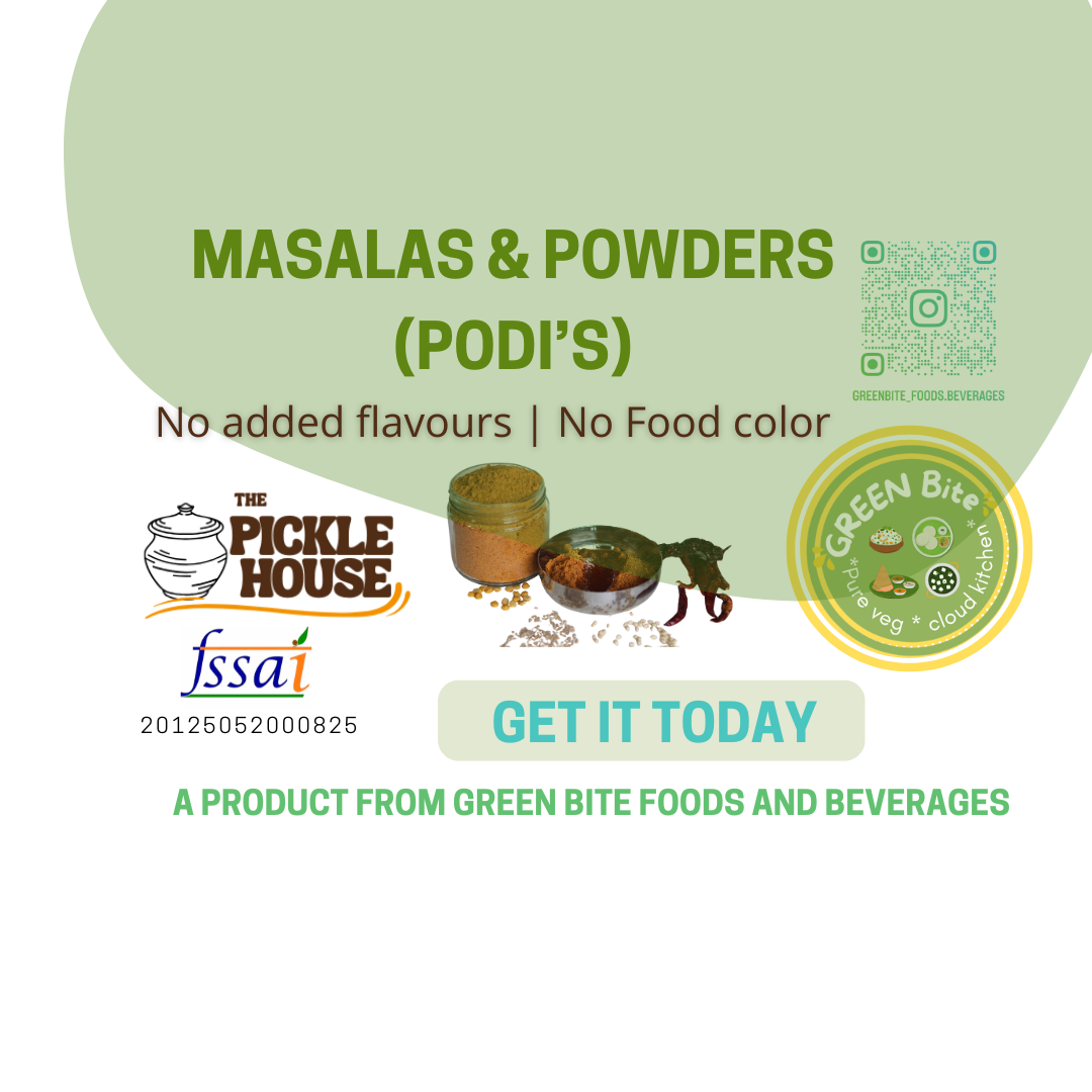 Masalas & Powders (Podi's) 