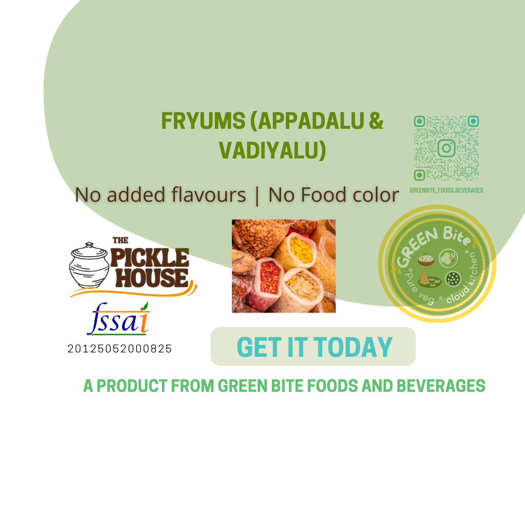 Fryums (Appadalu & Vadiyalu)