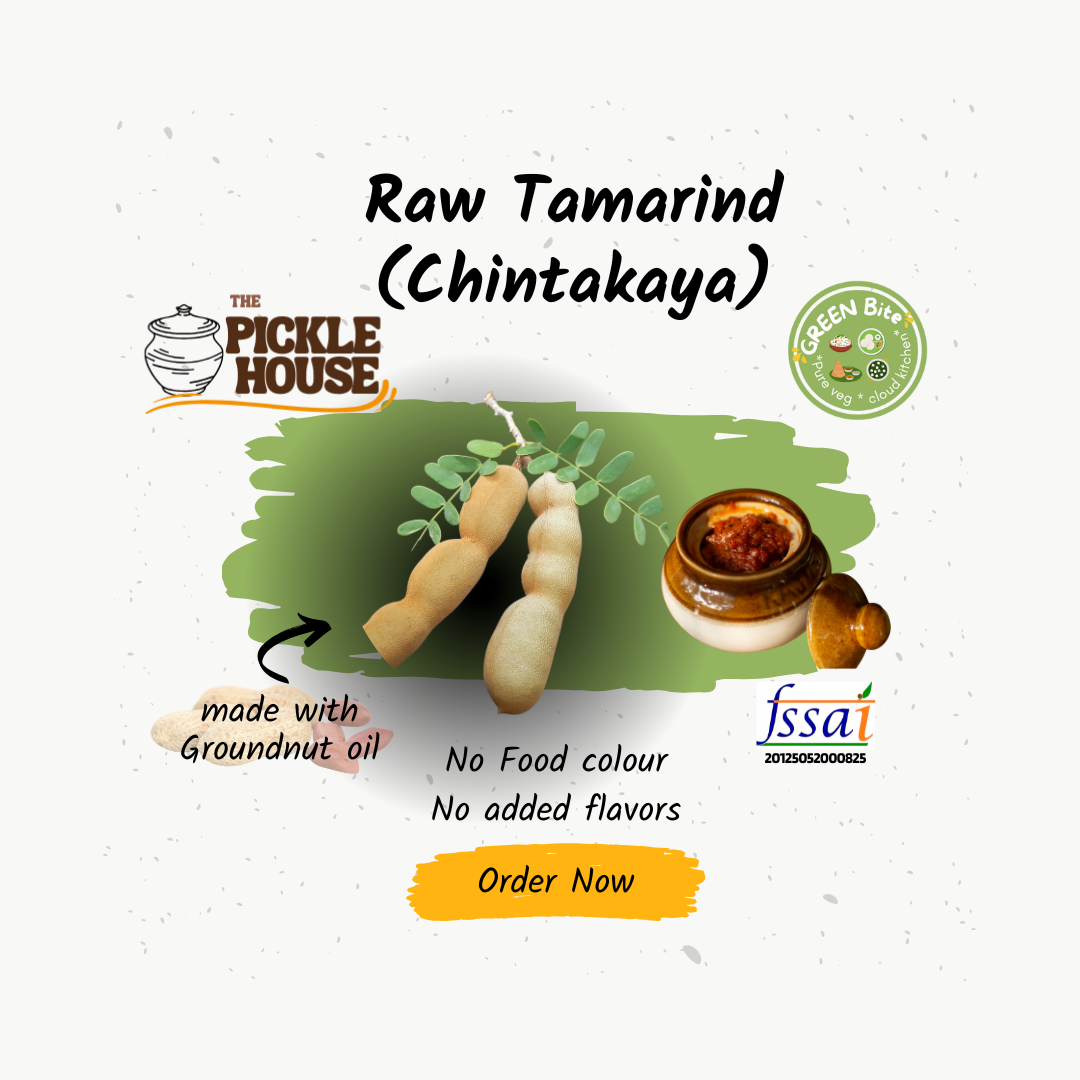 1000 gm - Raw Tamarind Pickle (Chintakaya)